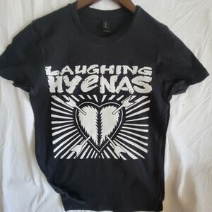 Laughing Hyenas band t shirt Ladies Small Black